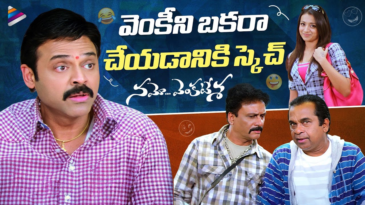 Brahmanandam Plans To Fool Venkatesh | Namo Venkatesa Telugu Movie Comedy Scene | Trisha | TFN