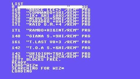 Early version of C64 open-source ROM-set running Wizball