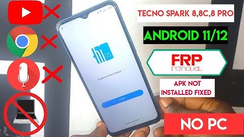 Tecno Spark 8/8c/8 pro frp bypass 2022 |Android 11 [ TECNO KG8,KG7h,KG6 Google Account Bypass] No Pc