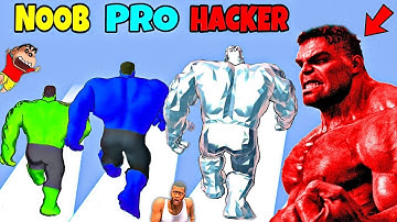 UPGRADING HULK | NOOB vs PRO vs HACKER in MONSTER DRAFT with SHINCHAN CHOP | AMAAN-T
