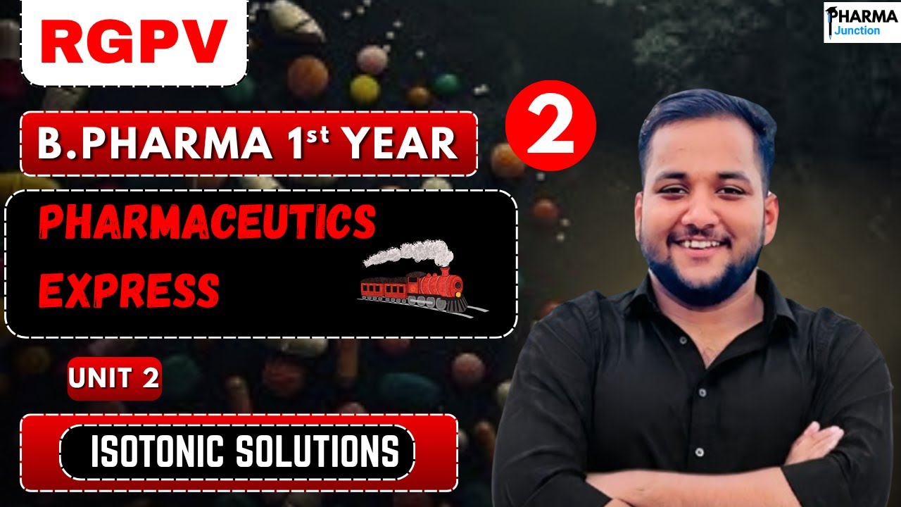 Lec 2 | Isotonic Solution | B Pharma 1st Year Pharmaceutics| Unit 2 |RGPV
