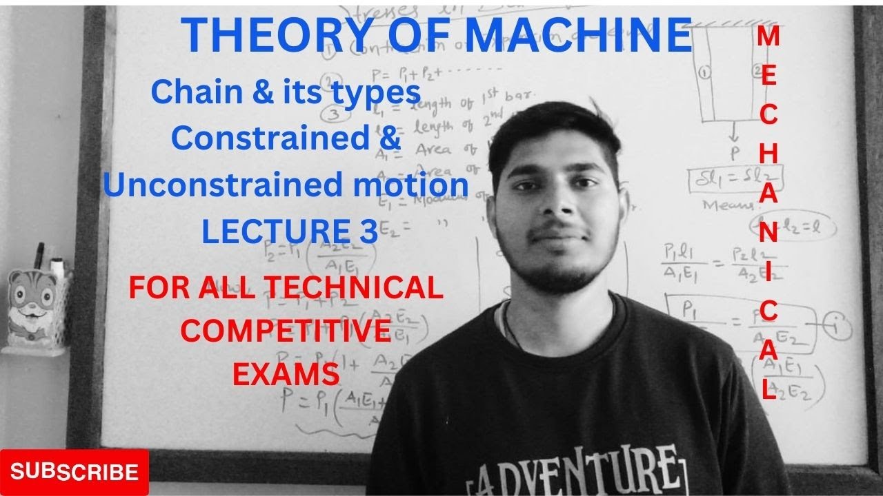 Theory Of Machine Chain & its types | Constrained & Unconstrained Motion | Le 3
