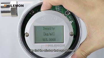 Turbine flow meter measure range setting