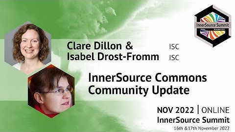 Address by Isabel Drost-Fromm, ISC President and Clare Dillon, ISC Executive Director - IS Summit 22