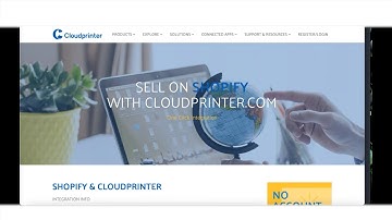 Connecting your Shopify store to Cloudprinter.com