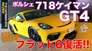 ポルシェ 718ケイマン GT4 【車両レビュー】 ついに最高峰のNAエンジン復活!! すべて走りを追求したスタイルが美しい!! E-CarLife with 五味やすたか