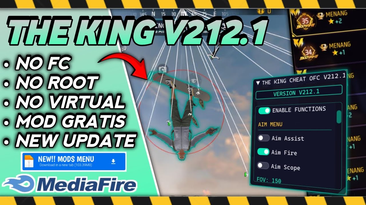 MODS THE KING V212.1 SAFE😈 || NEW UPDATE🟢