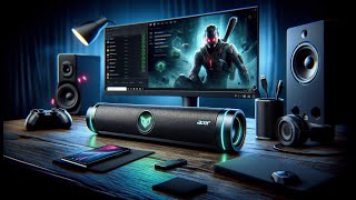 🎵 acer Nitro 2.0 Channel USB Gaming Soundbar Plug-n-Play via USB and USB-C on PC Review 🎵