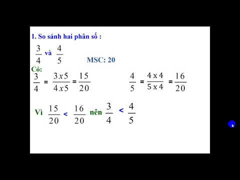 Toán lớp 4 - Tuần 22. Bài dạy: So sánh hai phân số khác mẫu số