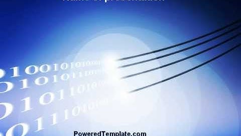 Wired Internet PowerPoint Template by PoweredTemplate.com