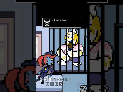 Asgore Got Caught  #asen #deltarune #shorts #beer
