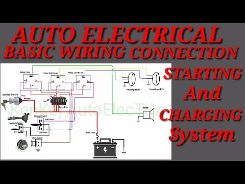 AUTO ELECTRICAL BASIC WIRING DIAGRAM AND CONNECTION, STARTING AND CHARGING SYSTEM CONNECTION