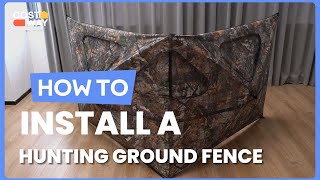 How to Install the 2-Panel Hunting Ground Blind Pop Up Fence NP11242