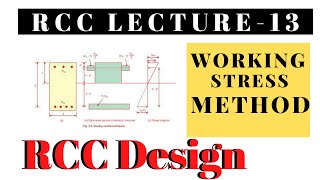 Working Stress Method  | Lecture 13 | Reinforced Cement Concrete I Concept_Civil