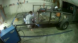 Building a custom homemade landscape trailer from scratch. Part 4