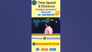 Time, Speed and Distance problems | @anilnairsir #time #speed #distance #maths
