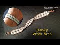⚜️ Trendy Wrist Band || How to make Seed bead bracelet || Pulsers Tutorial Diy (0397)
