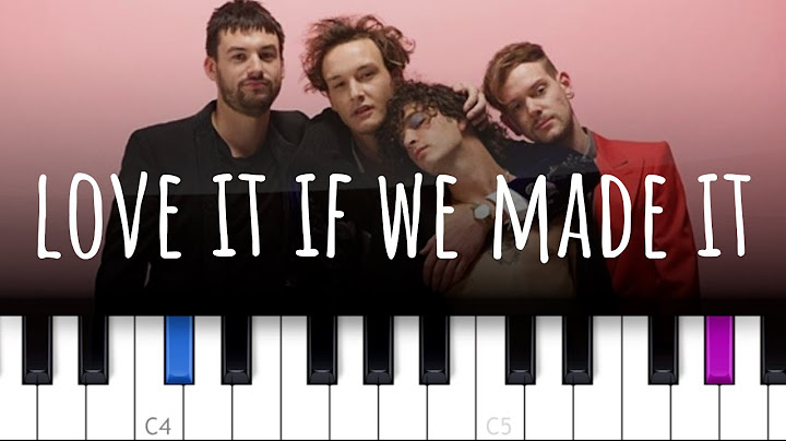 Love It If We Made It Piano version - Piano performance video thumbnail