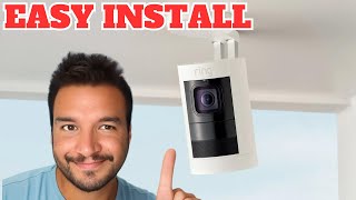 How To Install Ring Stick-up Camera Outside | Ceiling | Wall
