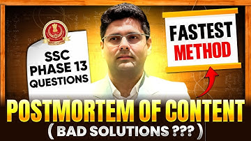 SSC Phase 13 Maths Analysis 2025 | SSC Selection Post Phase 13 Maths Top Questions | Abhinay Sharma