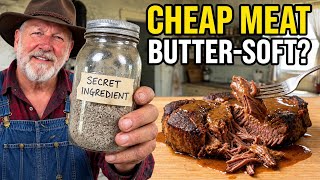 The Secret Ingredient That Makes Cheap MEAT Melt-in-Your-Mouth Tender (Old CAMP Trick)