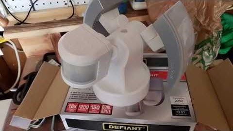 Motion Detector Install - Flood Light