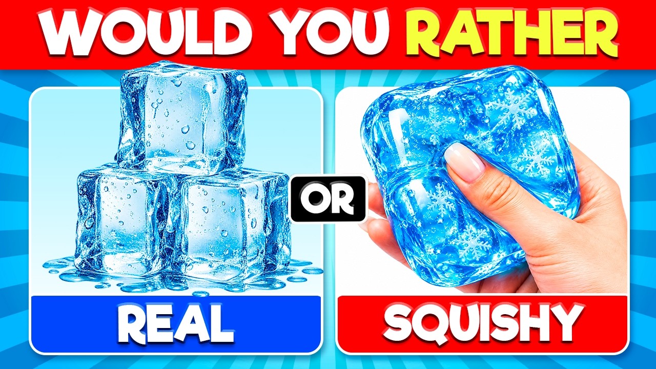 Would You Rather...? REAL vs SQUISHY Challenge 😍