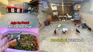 Aj Pore Setup Ki Safai Kardi | Jojo Ka Pond Bhi Saf Karna Para | The Pets Men