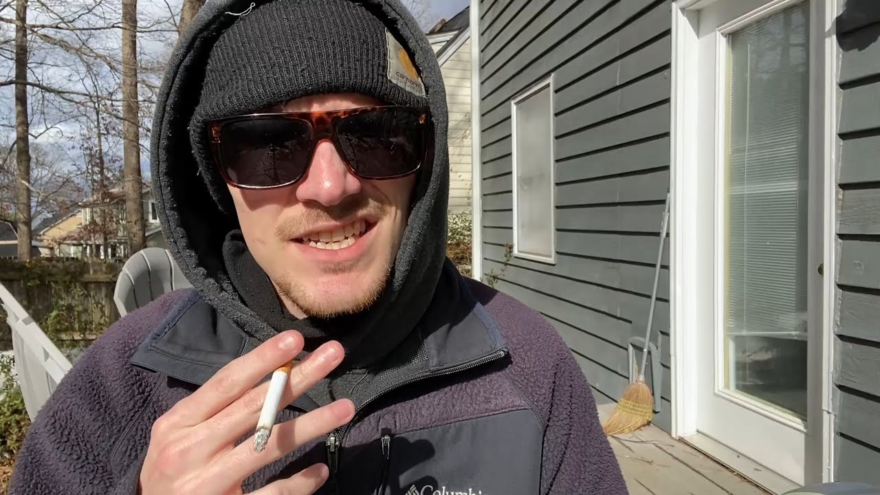 Smoking a Cigarette, but it's Very Windy Outside