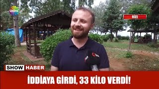 İddiaya Girdi, 33 Kilo Verdi