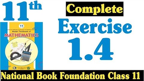 Class 11 Maths Chapter 1 Exercise 1.4 | Ex 1.4 Class 11 | 1.4 Maths Class 11 | NBF | Fazal Academy