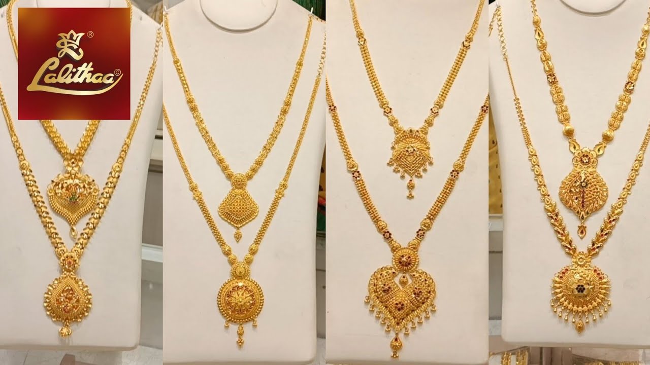 Lalithaa Jewellery Gold Haram Collections | Turkey | kerala | kolkata ...