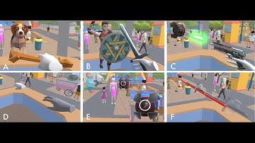 IEEE VR 2023 - VR Interactions for Contrained Transport Spaces: All Task x Technique Demonstrations