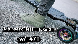 OWNBOARD ZEUS PRO W/ 47T SPEED TEST - take 2