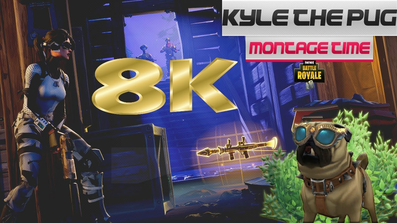 KYLE THE PUG'S 8K FORTNITE MONTAGE!!