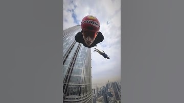 My First Building BASE Jump 🤩 #BurjKhalifa