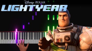 Lightyear Trailer Song - Starman - Piano Synthesia Tutorial AI