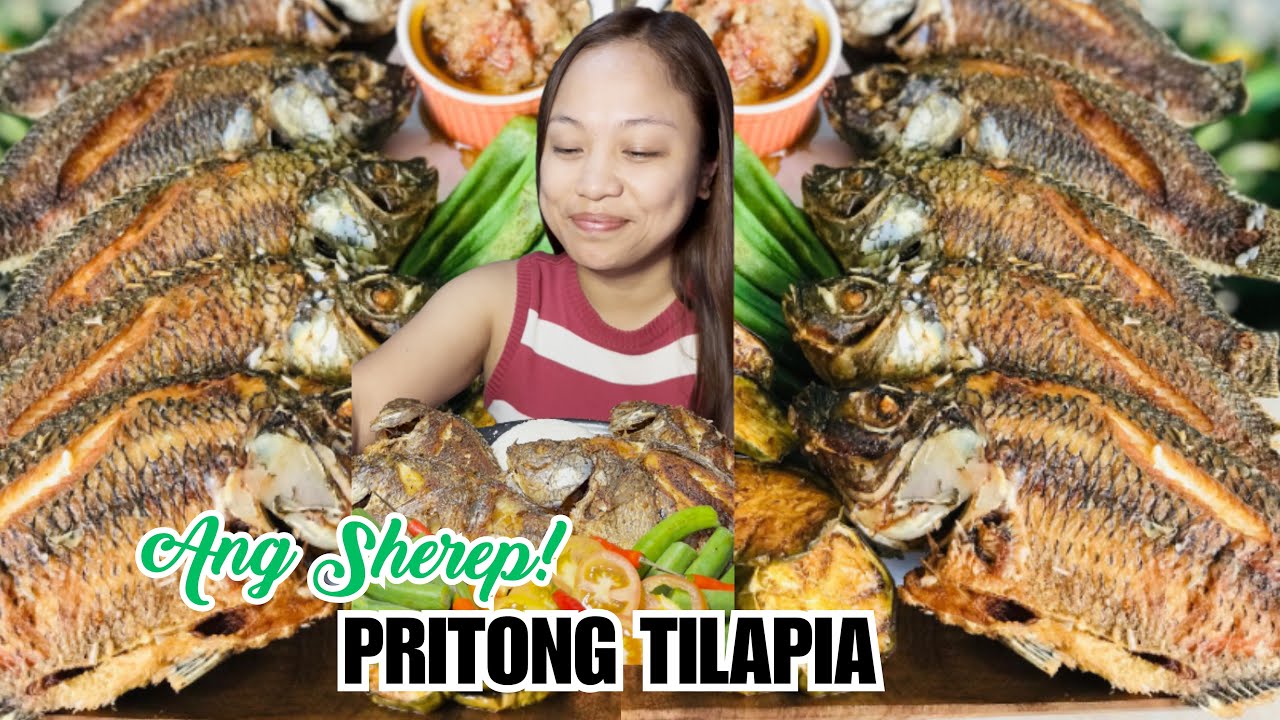 CRISPY PRITONG TILAPIA MUKBANG | Ang Sherep!