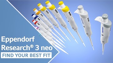 Find Your Best Fit - Introducing the new Eppendorf Research® 3 neo pipettes