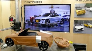 ホンダS660 展覧会！初期のスケッチ、開発秘話も！( ^ ^ )/ ＠原宿