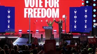 VP candidate Tim Walz and wife Gwen campaign in Detroit on election eve