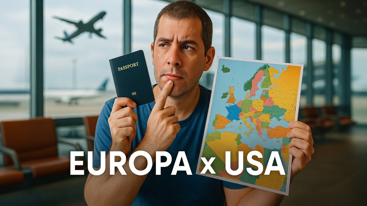   EUROPA x USA em 2025/2026?A Verdade Sobre Vistos, Salários e Qualidade de Vida!