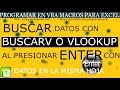 315 ❤️ Como USAR funcion VLookup 🔥 BuscarV al presionar ENTER con datos en la misma hoja