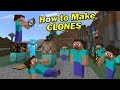 How to Make CLONES | Minecraft PE