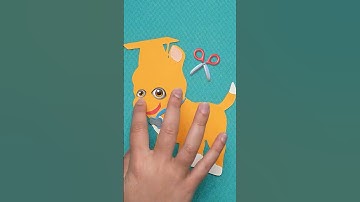 Simple Paper Craft For Kids! ✂️🐶  B-I-N-G-O