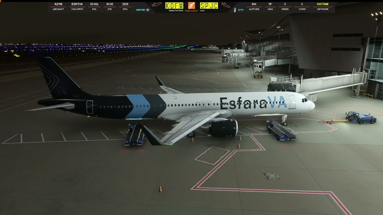 Aloft Virtual Alliance Esfara KDFW to SPJC A321 Neo - YouTube