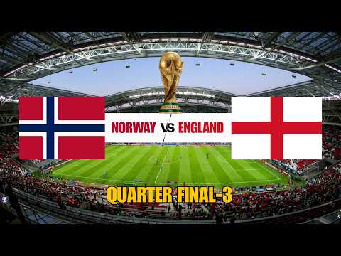 🔴 NORWAY vs ENGLAND LIVE | FC26 FIFA World Cup 2026 Quarter Final Match Simulation | PS5 Gameplay