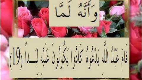 القران الكريم سورة الجن الاية 19