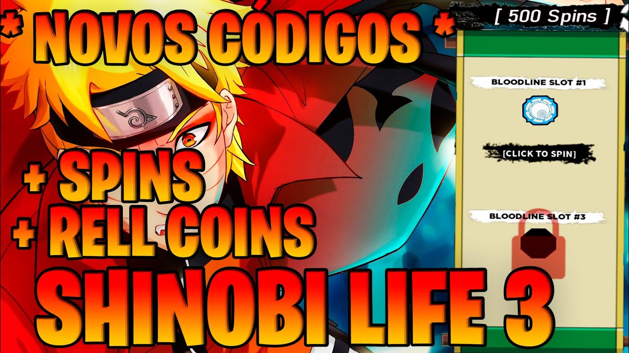 CODIGO 500 SPIN SHINOBI LIFE 2 [ FUNCIONANDO ] - SHINDO LIFE 