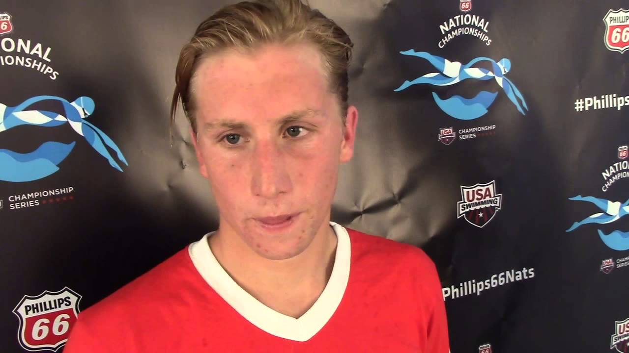 Jordan Wilimovsky, Team Santa Monica (after 1500 free finals at U.S. Nationals)